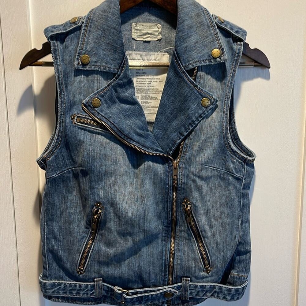 Current Elliott The Sleeveless Moto Biker Vest Size 2 (Med)